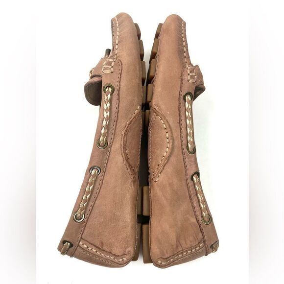 Frye Reagan Braided Lace Leather Loafers/Moccasins - Picture 6 of 12